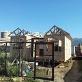 Armado de casas prefabricadas.