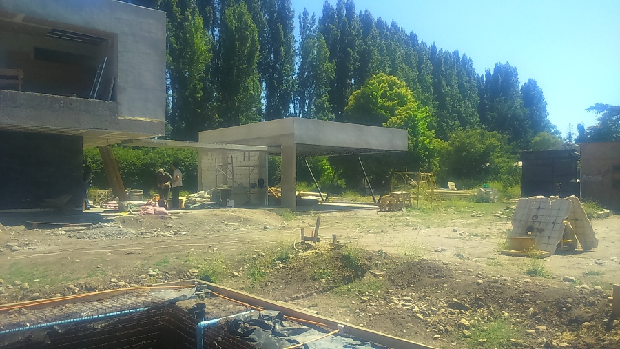 Vista proyectada de estacionamiento terminado