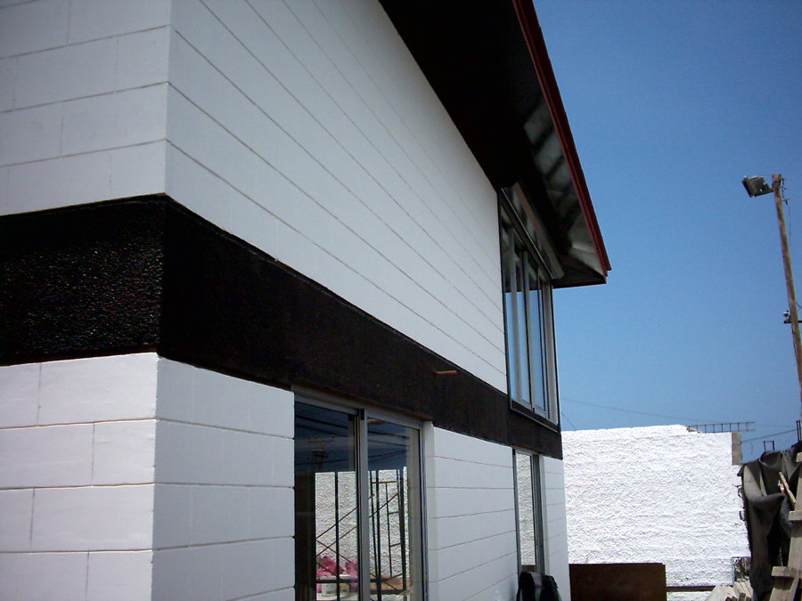 Exterior de ampliacion de vivienda