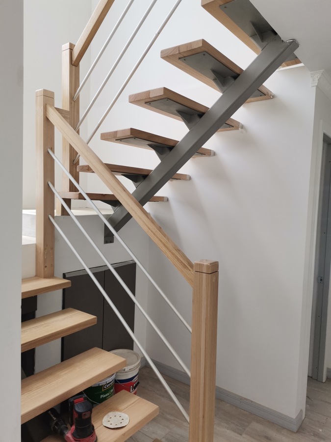 Construccion escalera Metal Madera Limon Central