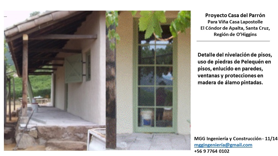 Proyecto Restauración Casa del Parrón, para Viña Casa Lapostolle