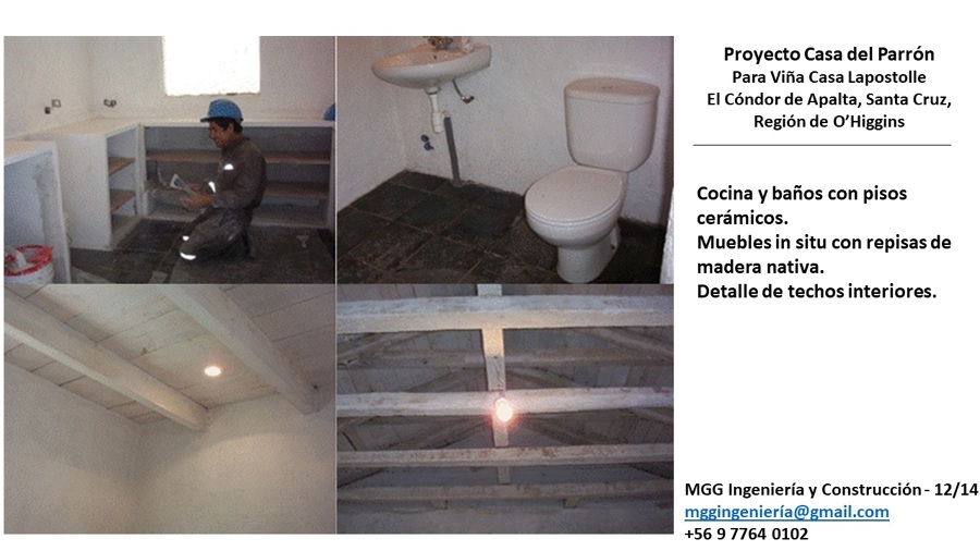 Proyecto Restauración Casa del Parrón, para Viña Casa Lapostolle