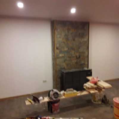 Pared de piedra y volvanita