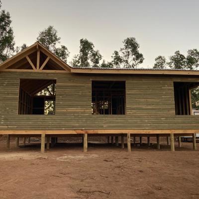 Construccion de casa 54 metros cuadrados en madera