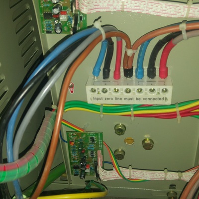 Conexcion en tablero eléctrico