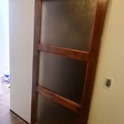 Puerta corredera colgante cocina