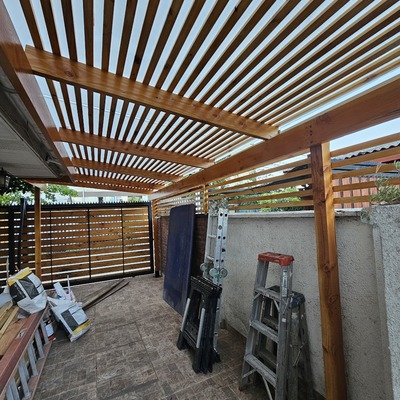 Cobertizo delantero terminado