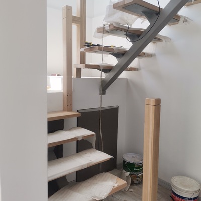 Construccion escalera Metal Madera Limon Central