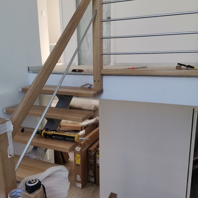 Construccion escalera Metal Madera Limon Central