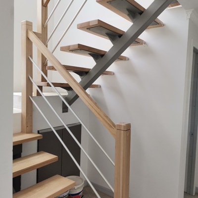 Construccion escalera Metal Madera Limon Central
