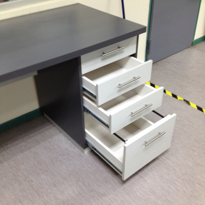 Mueble M4 _ Escritorio Planos (abierto / detalle cajones)