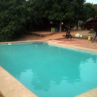 Piscina en mantención