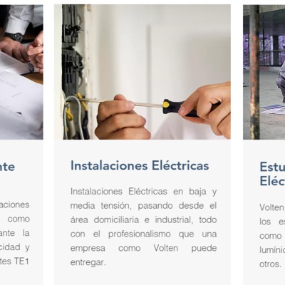 Empresa Volten ofrece servicios de:  -Aumento de Empalme Eléctrico. -Certificados TE1 (T1) para ampliaciones de casas. -Certificaciones ante la SEC para Negocios y hogares. -Entrega Certificados TE2. - Entrega Certificados TE4.  Contamos con Licencia Clas