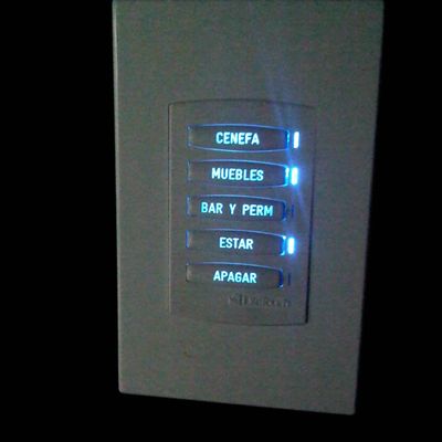 Teclado control iluminación