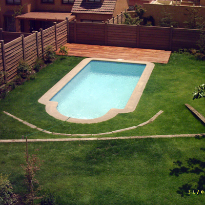 Vista de piscina romana de 6 x 3