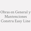 Obras en General y Mantenciones Constru Easy Line