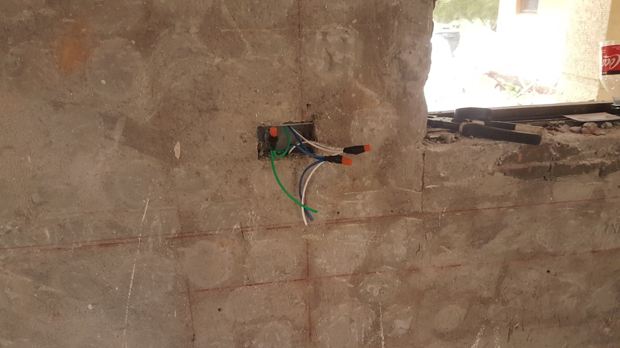 conexión en caja electrica