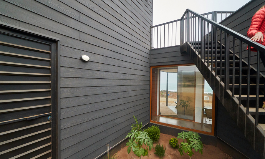 Detalle escalera exterior