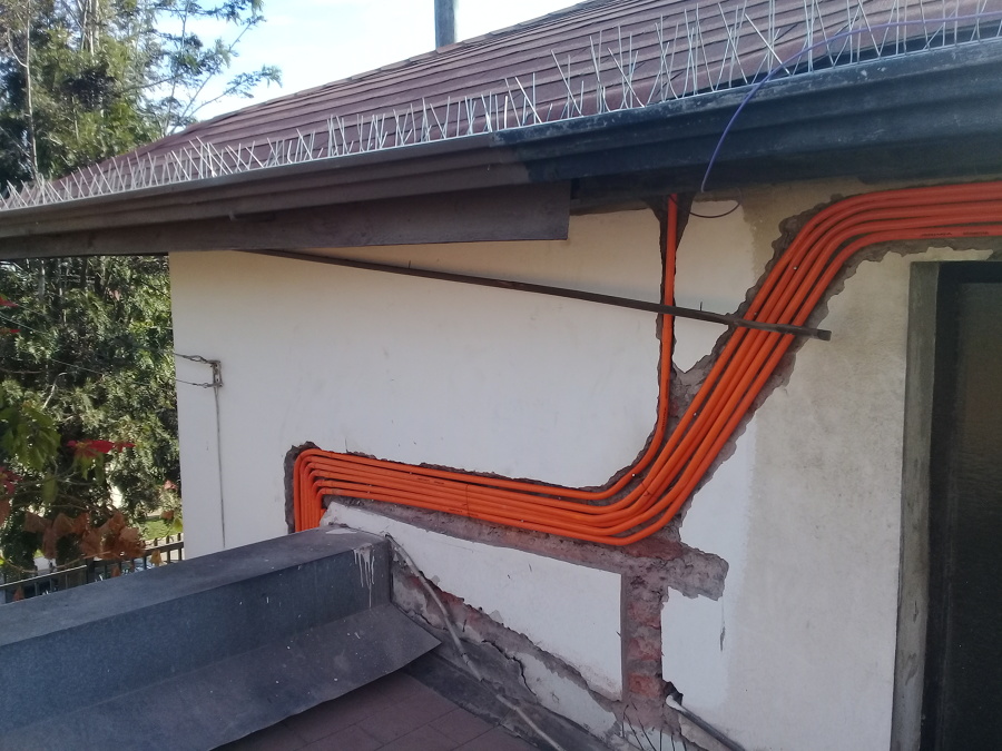 ducteria nueva instalación circuitos planta alta y anexos