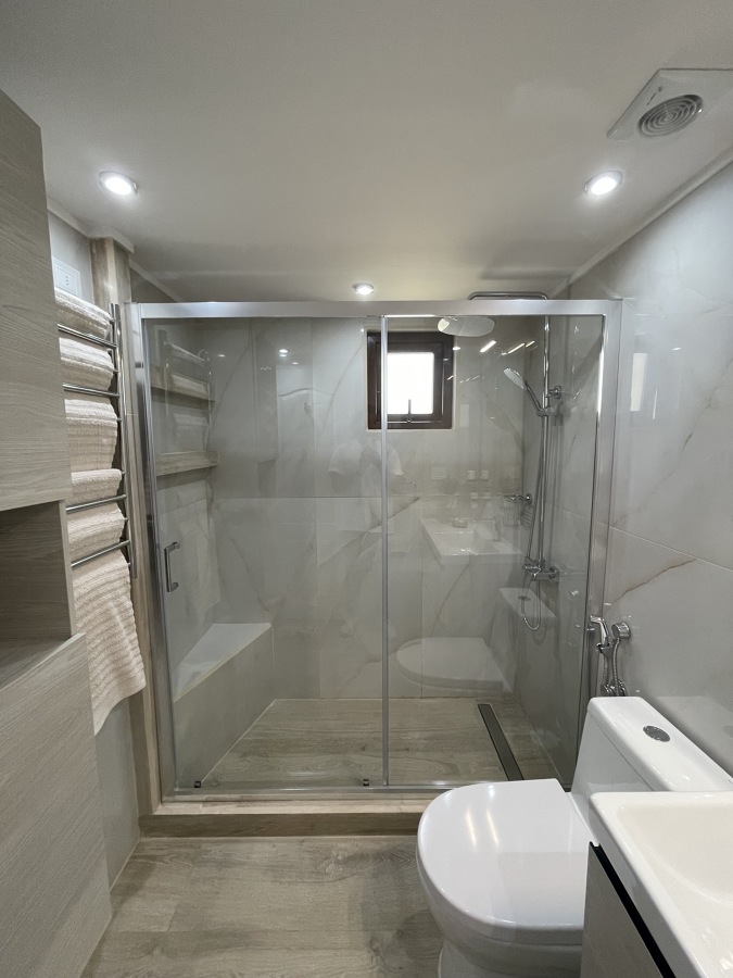 Mampara de cristal laminado Wasser