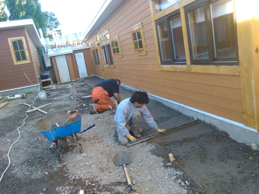 radier, Hormigón, cemento