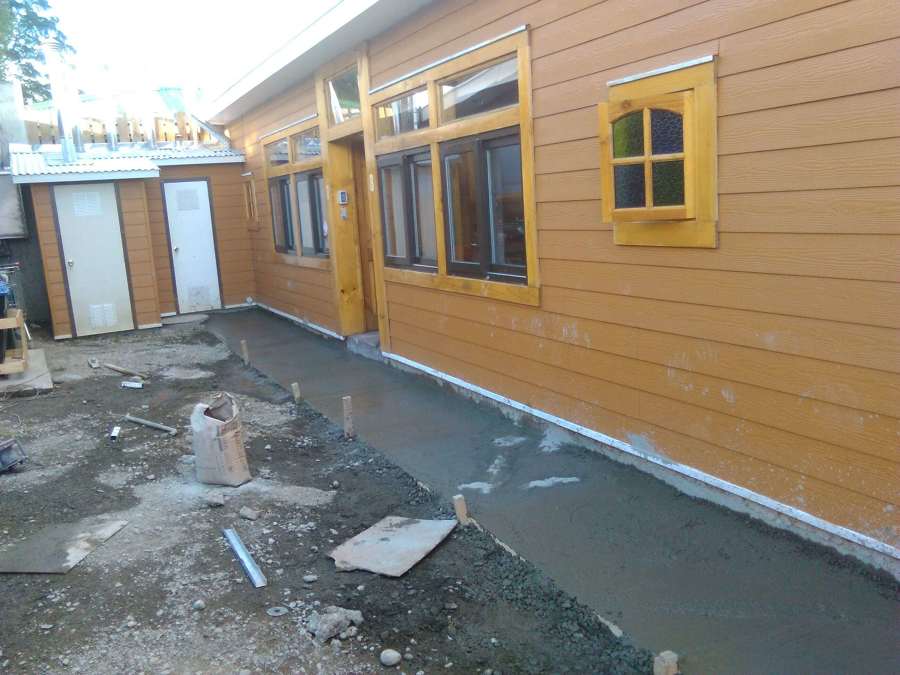 radier, Hormigón, cemento