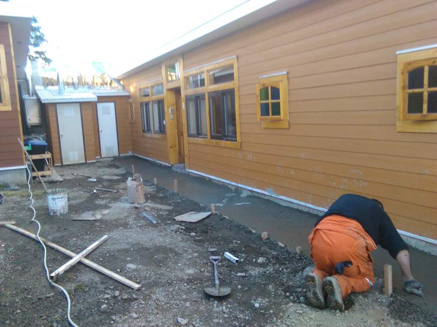 radier, Hormigón, cemento