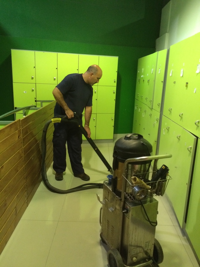 Sanitizado el piso a 184ºC