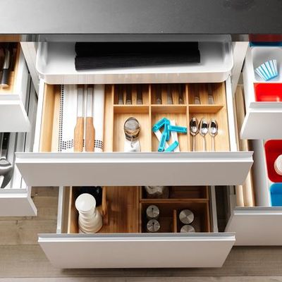 Cajones en una cocina