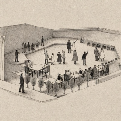 Croquis Plaza Gastronómica IA