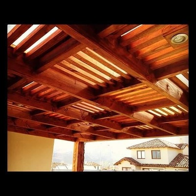 pergola en madera