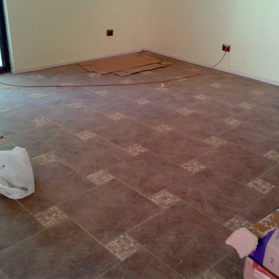 Estar piso detalle terminación 