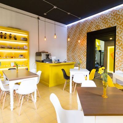 papel mural en negocio