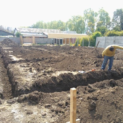 Preparación de terreno y excavacion de fundaciones