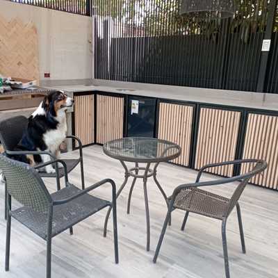 Quincho Las Condes Instalacion de Cubierta de cuarzo