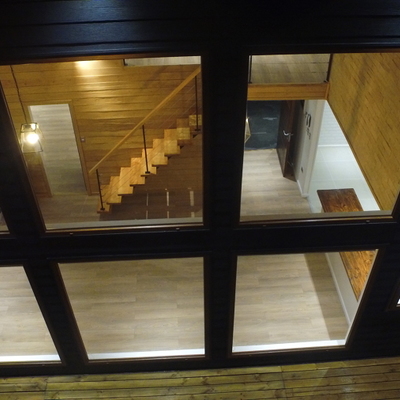 Sala de estar nocturna