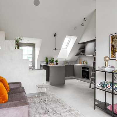 Living y cocina integrados 