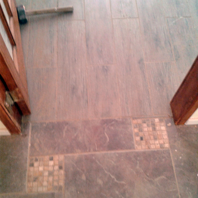 Terminación cocina pasillo