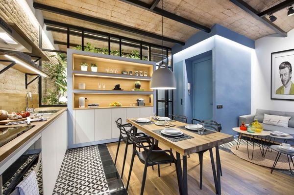 Cocina de estilo nórdico y muy contemporánea